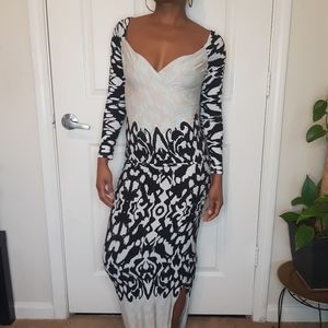 Long sleeve Multi Color Dress